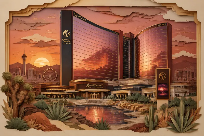Moderni hotellirakennus Las Vegas Stripillä Moderni hotellirakennus Las Vegas Stripillä