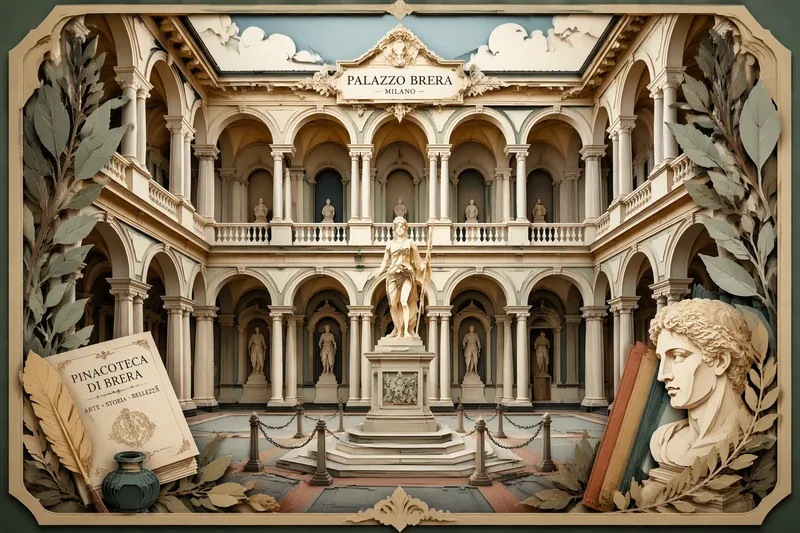 Breran taidegallerian historiallinen sisäpiha ja rakennus Breran taidegallerian historiallinen sisäpiha ja rakennus