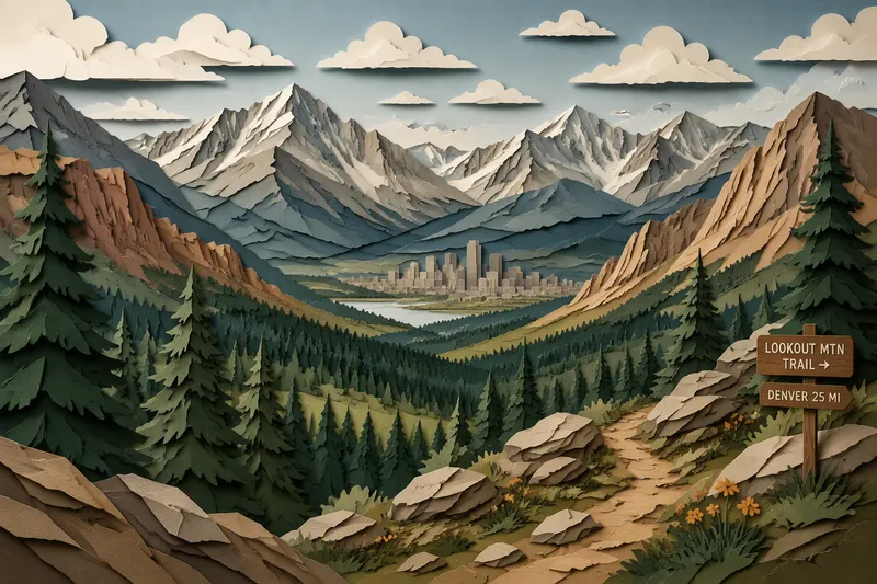 Komeat Rocky Mountains -vuoristomaisemat Denverin läheisyydessä Komeat Rocky Mountains -vuoristomaisemat Denverin läheisyydessä