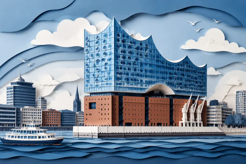 Hampurin Elbphilharmonie-konserttitalo jokirannassa Hampurin Elbphilharmonie-konserttitalo jokirannassa