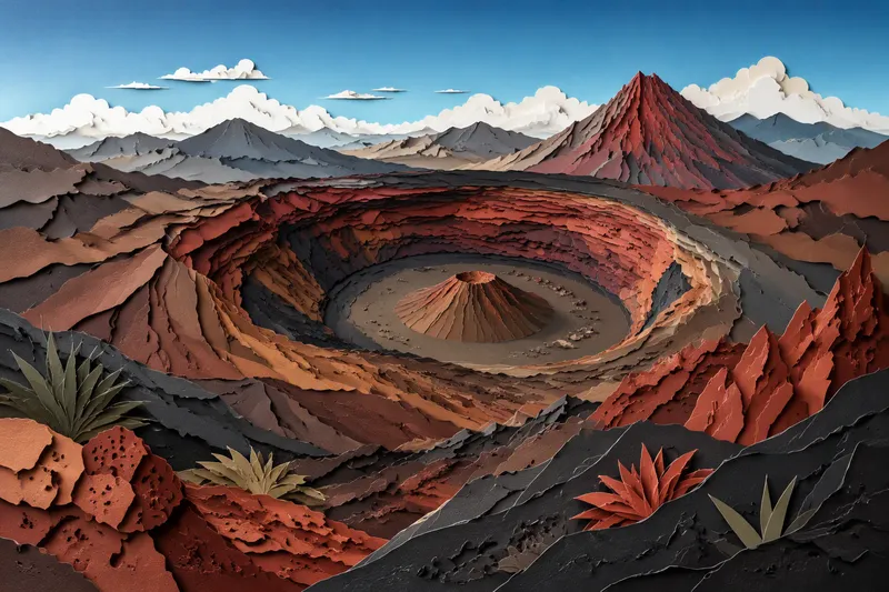 Haleakalān kraatteri ja vulkaaninen maisema Haleakalān kraatteri ja vulkaaninen maisema