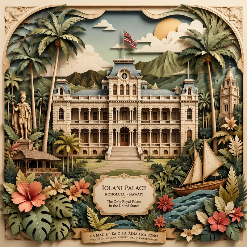 Iolani Palace -palatsi Honolulussa Iolani Palace -palatsi Honolulussa