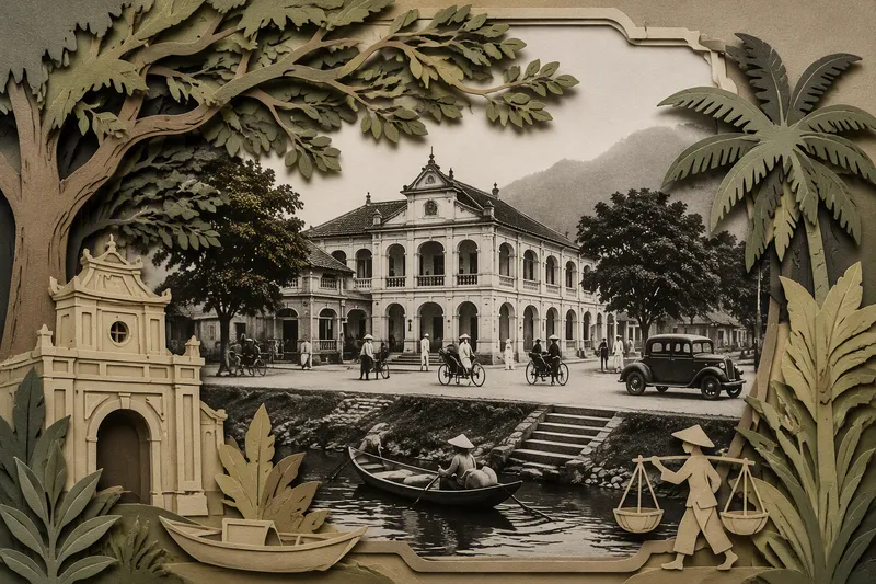 Historiallinen rakennus siirtomaa-ajan Vietnamissa Historiallinen rakennus siirtomaa-ajan Vietnamissa