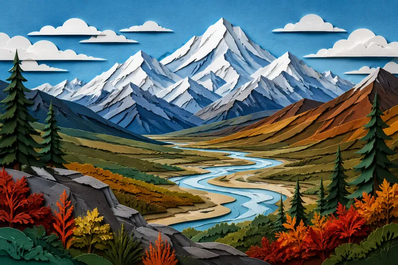 Alaskan kansallispuistojen upeat vuoristomaisemat