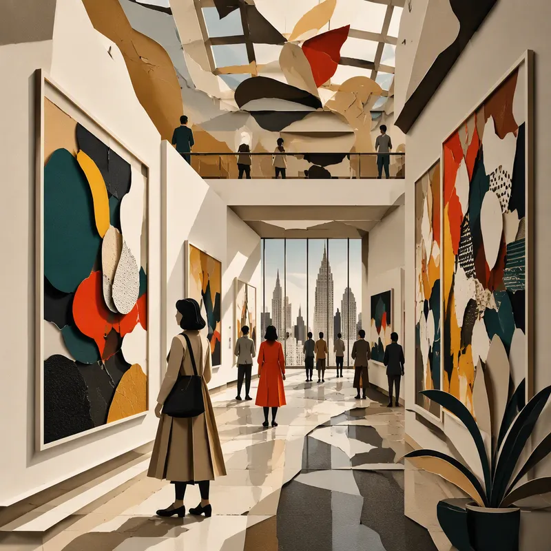 Moderni taidegalleria ja sen avarat näyttelytilat Moderni taidegalleria ja sen avarat näyttelytilat