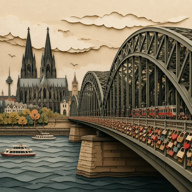 Hohenzollernin silta ja rakkauden lukot Hohenzollernin silta ja rakkauden lukot
