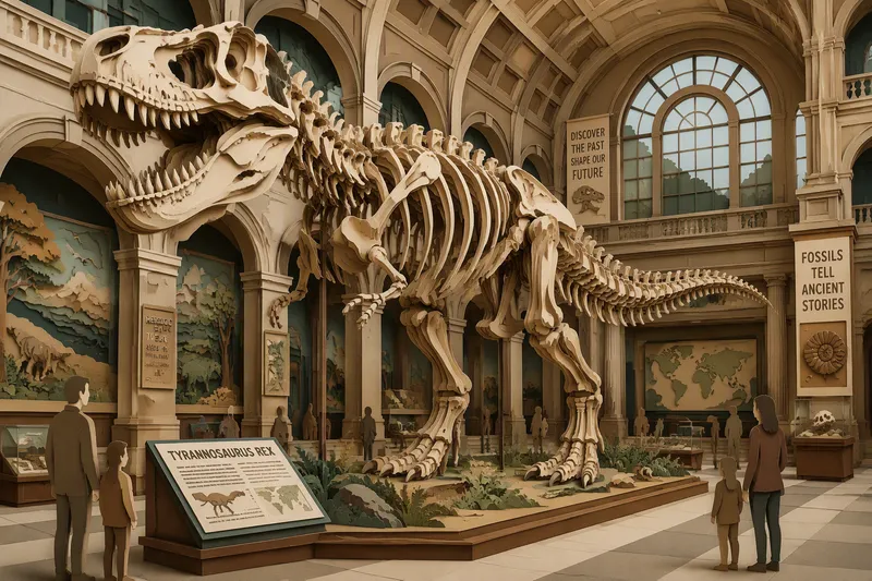 Dinosauruksen luuranko museon suuressa salissa Dinosauruksen luuranko museon suuressa salissa