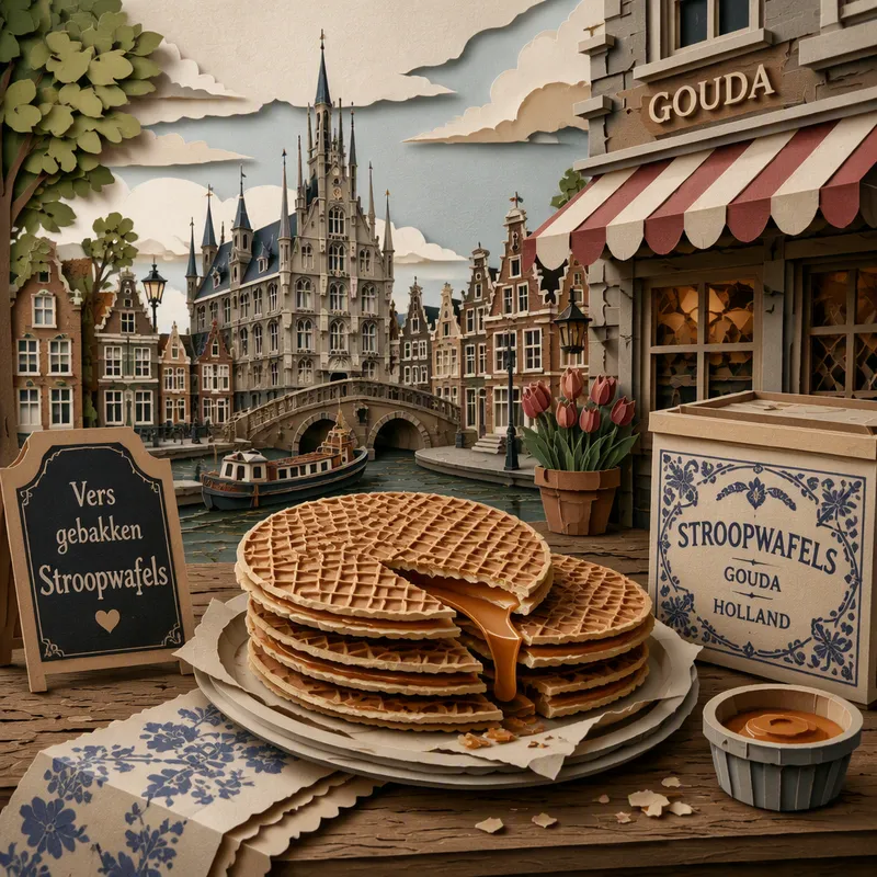 Perinteisiä hollantilaisia stroopwafel-keksejä Perinteisiä hollantilaisia stroopwafel-keksejä
